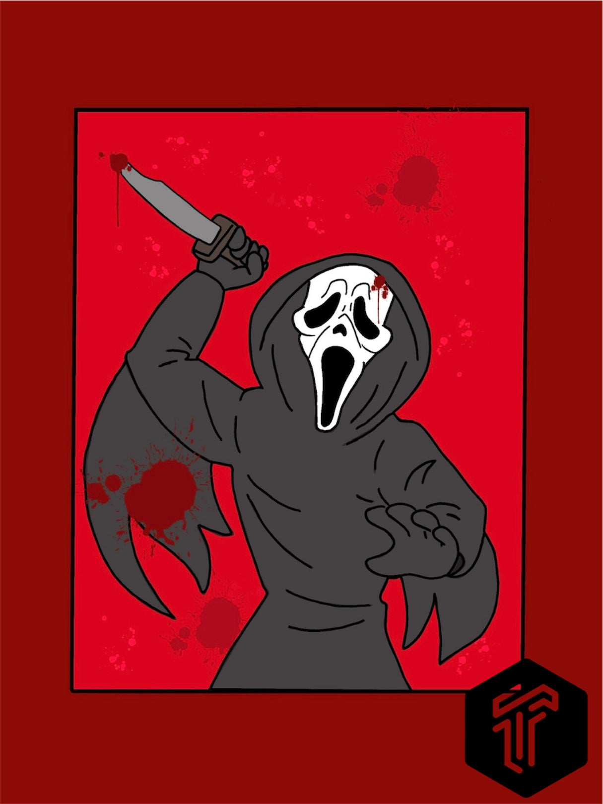 Ghostface scream Print