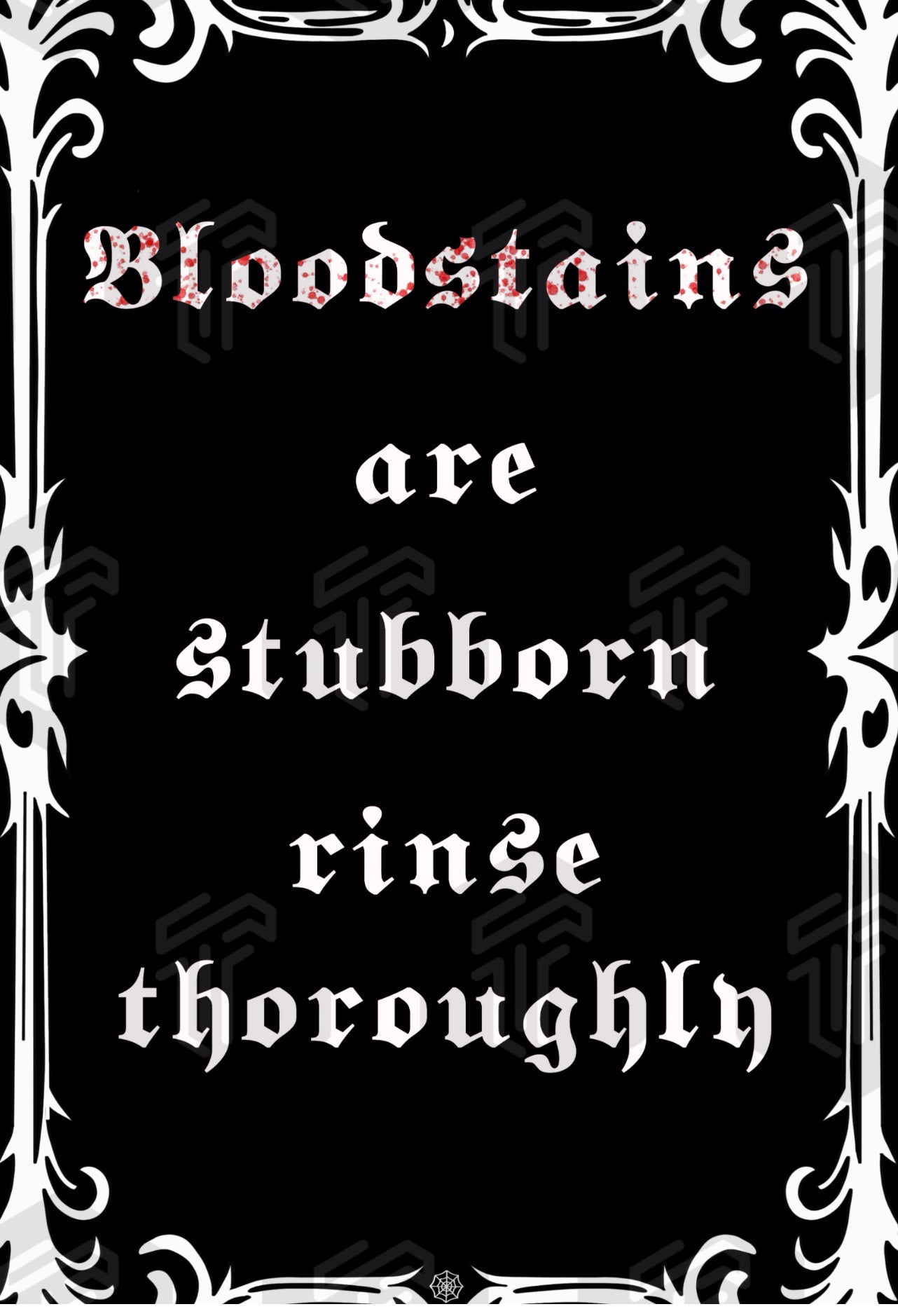 Blood Stains Print