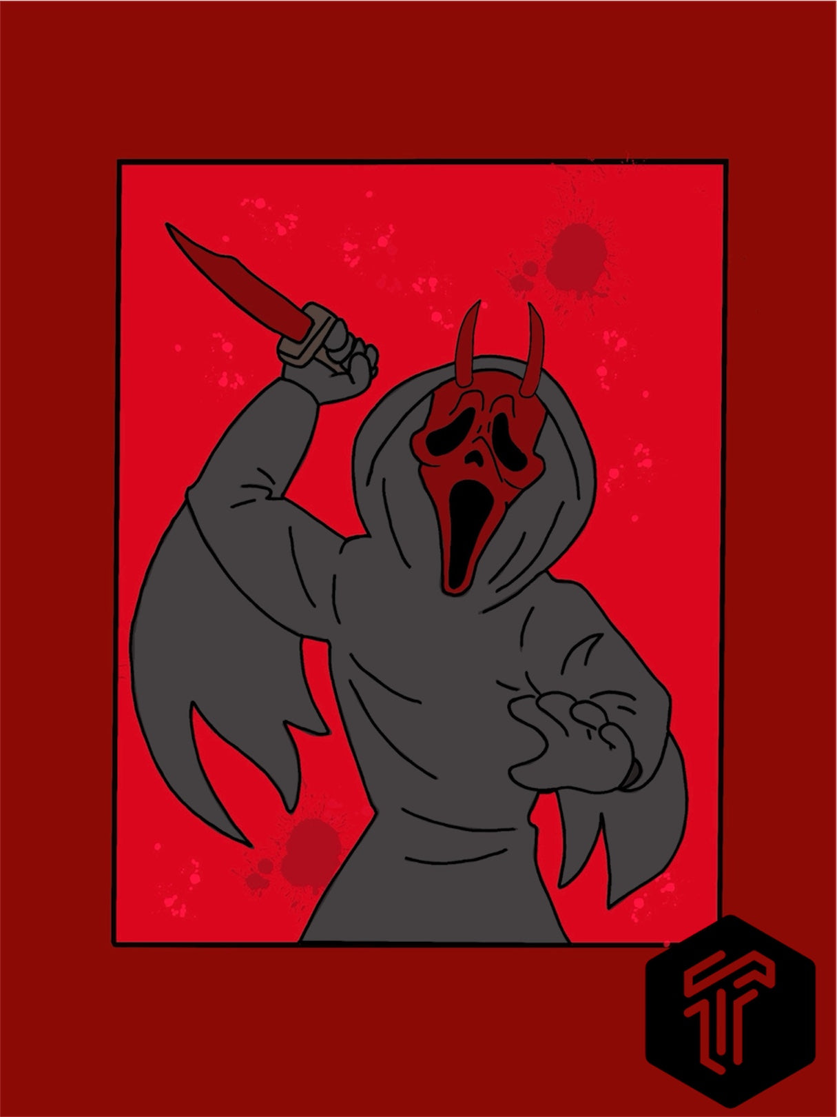 Ghostface scream Print