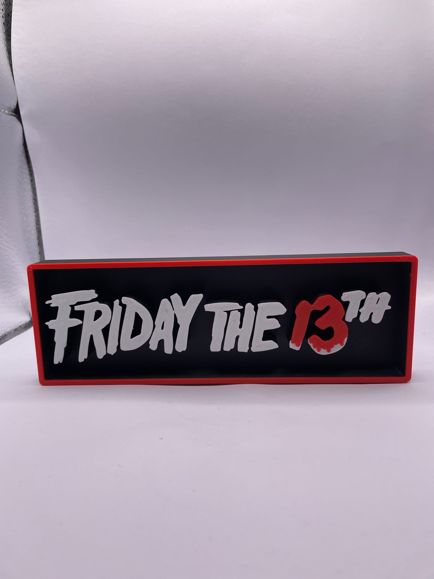 Friday The 13th imperfect 7 inch plaque