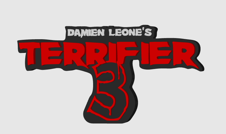 Damien Leone's Terrifier 3 Horror Free Standing Display Plaque, 3D Printed