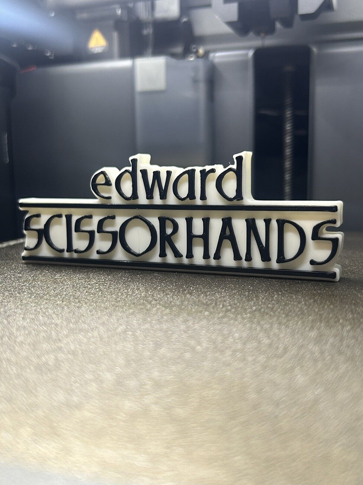 Edward Scissorhand Freestanding Display Plaque