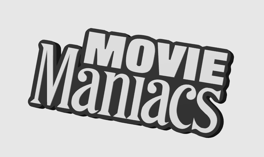 Movie Maniacs Horror Freestanding Display Plaque, 3D Printed