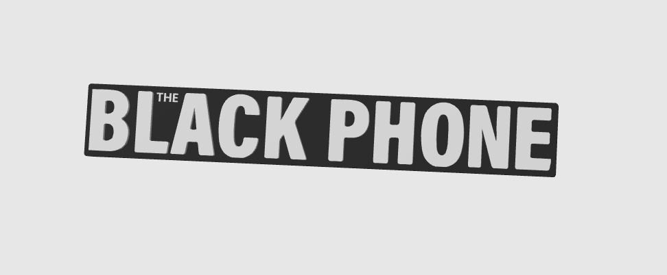 The Black Phone V1 Horror Freestanding Display Plaque, 3D Printed