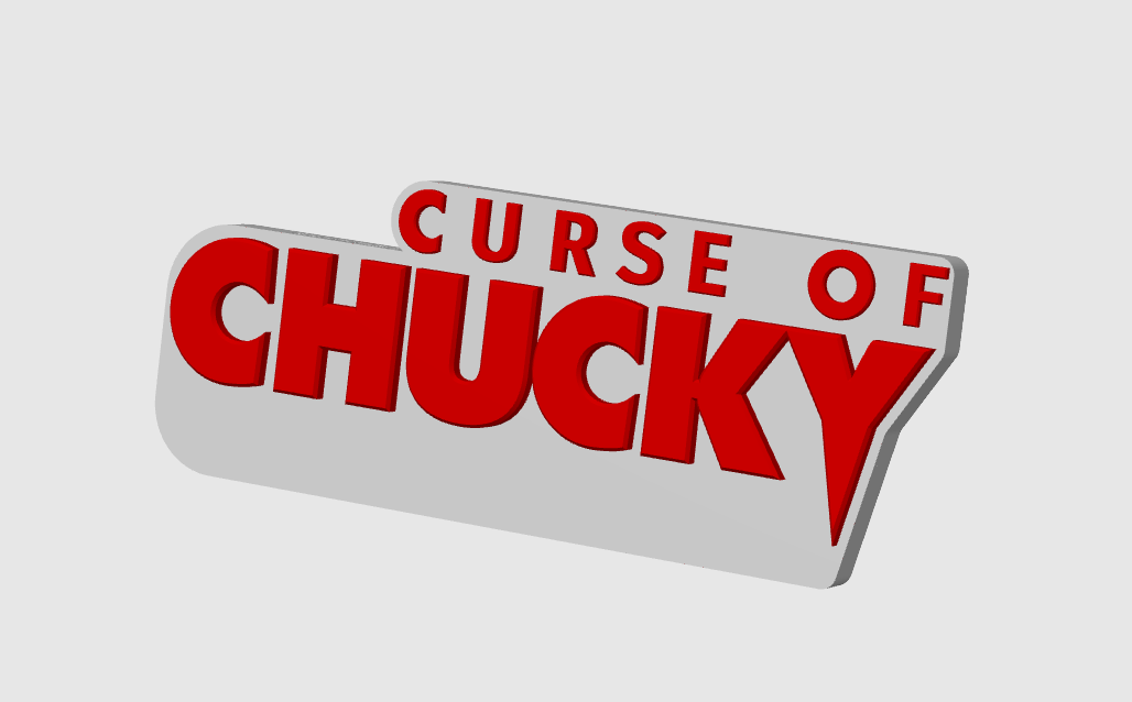 Curse Of Chucky Horror Freestanding Display Plaque, 3D Printed