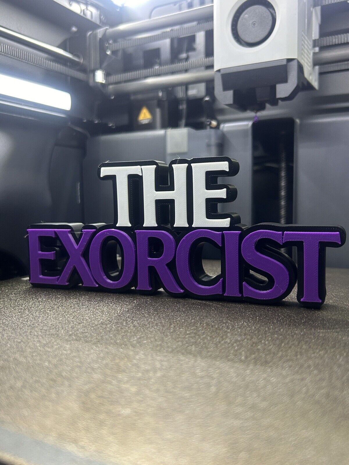 The Exorcist Horror Freestanding Display Plaque, 3D Printed