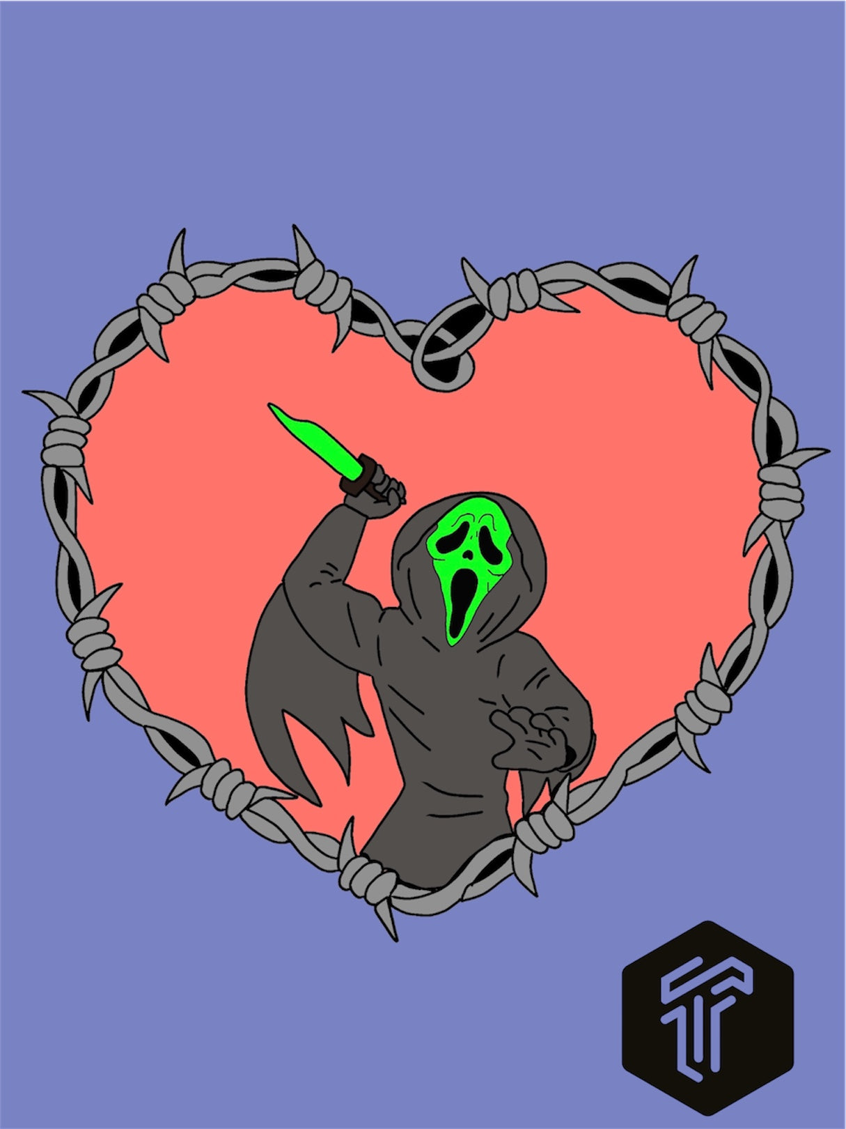 Ghostface scream Print