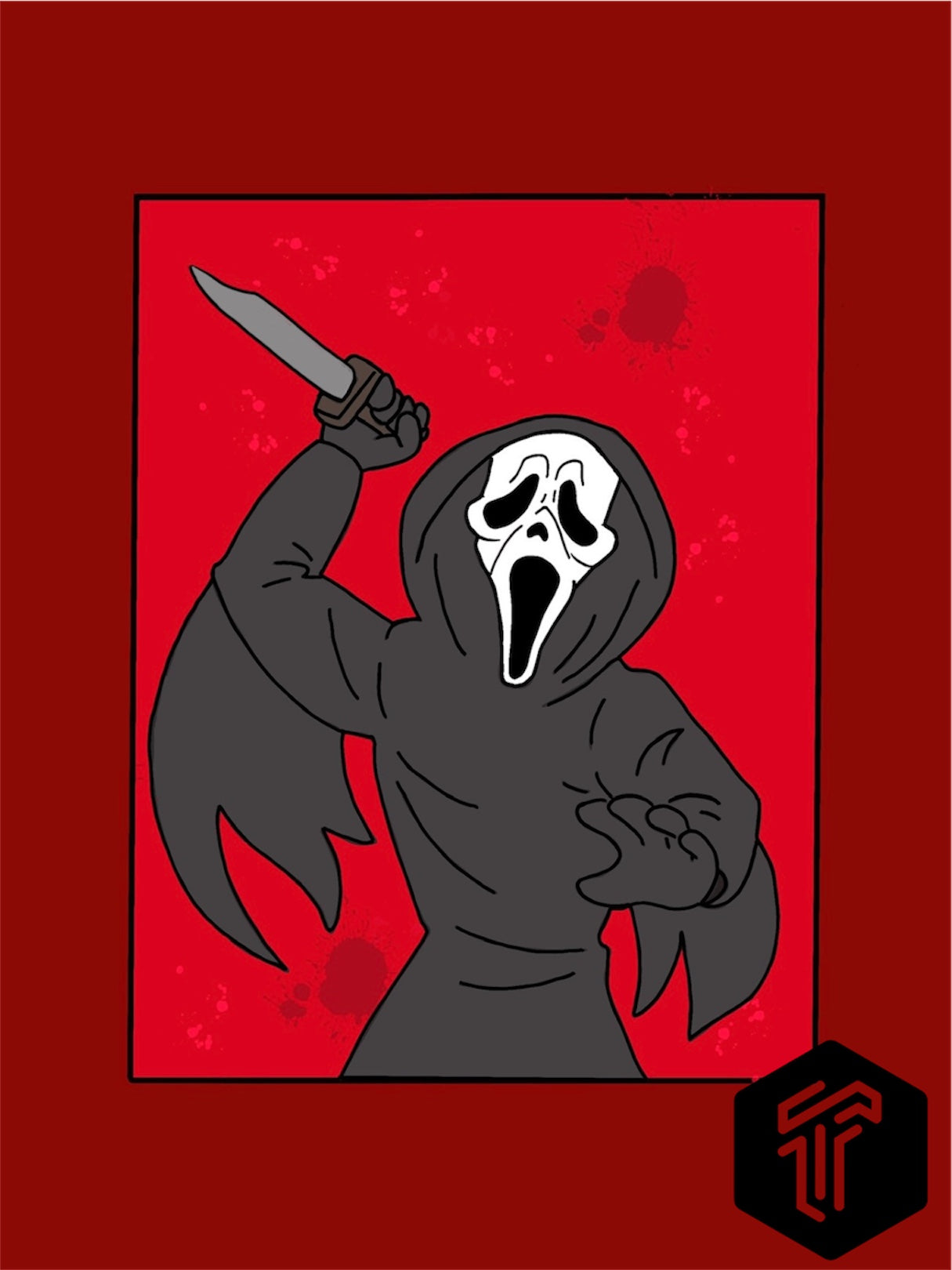 Ghostface scream Print