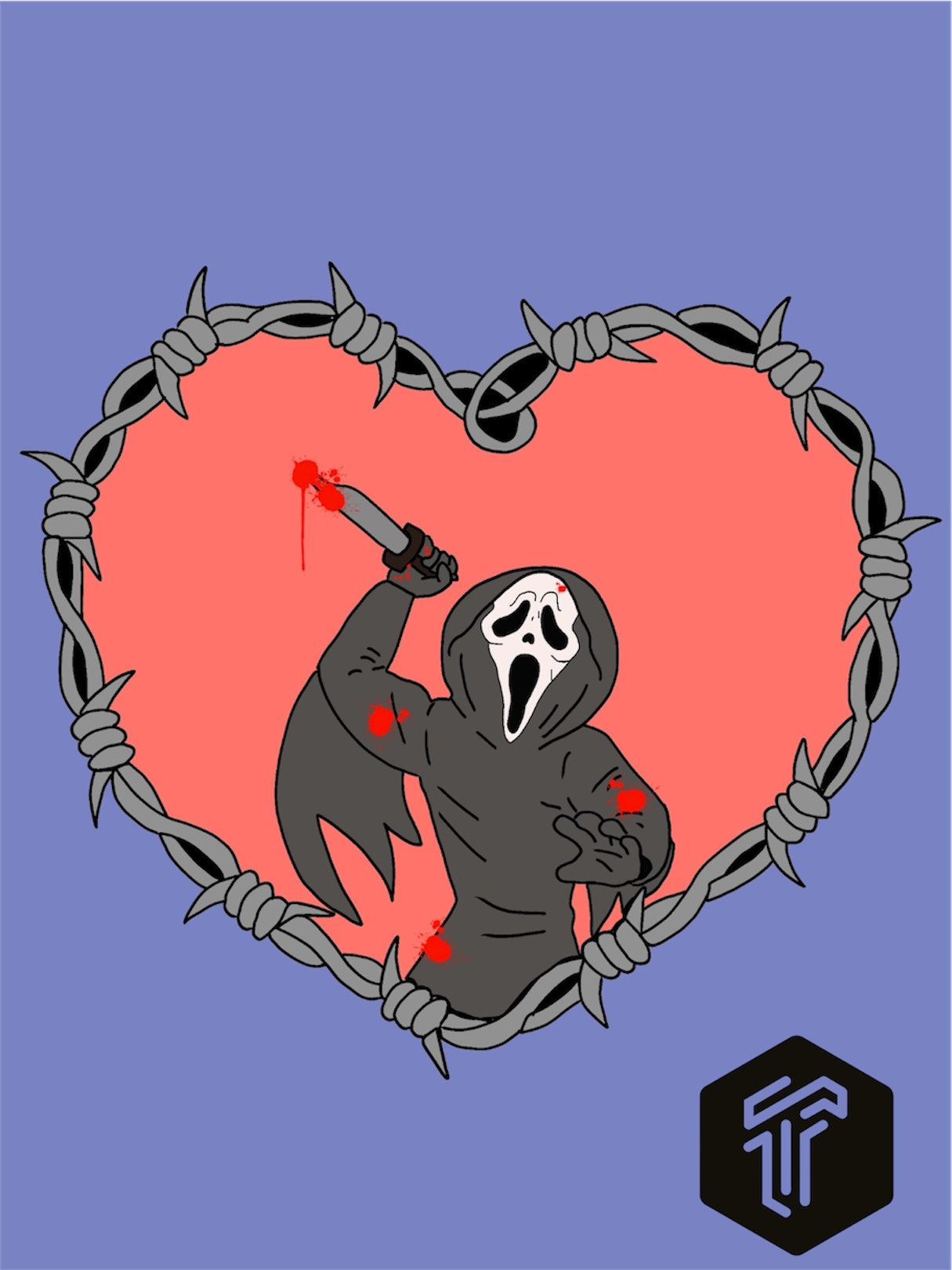 Ghostface scream Print