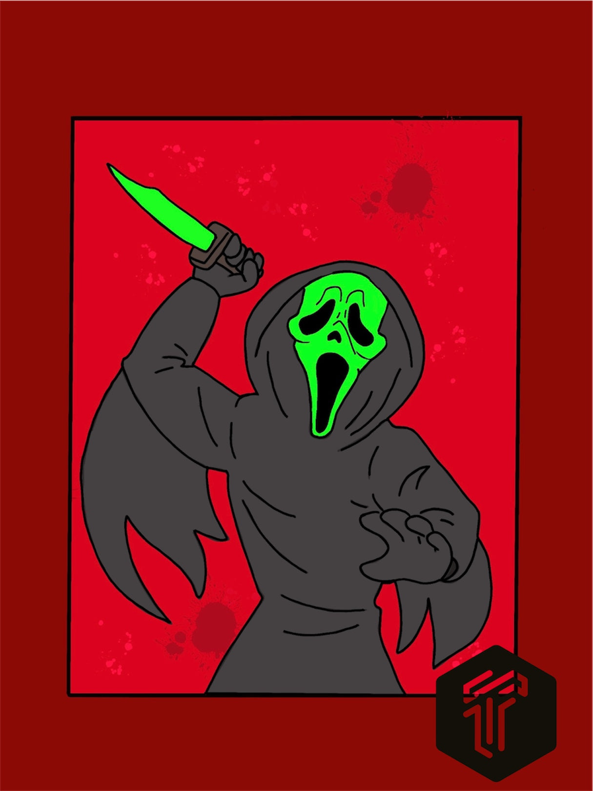 Ghostface scream Print