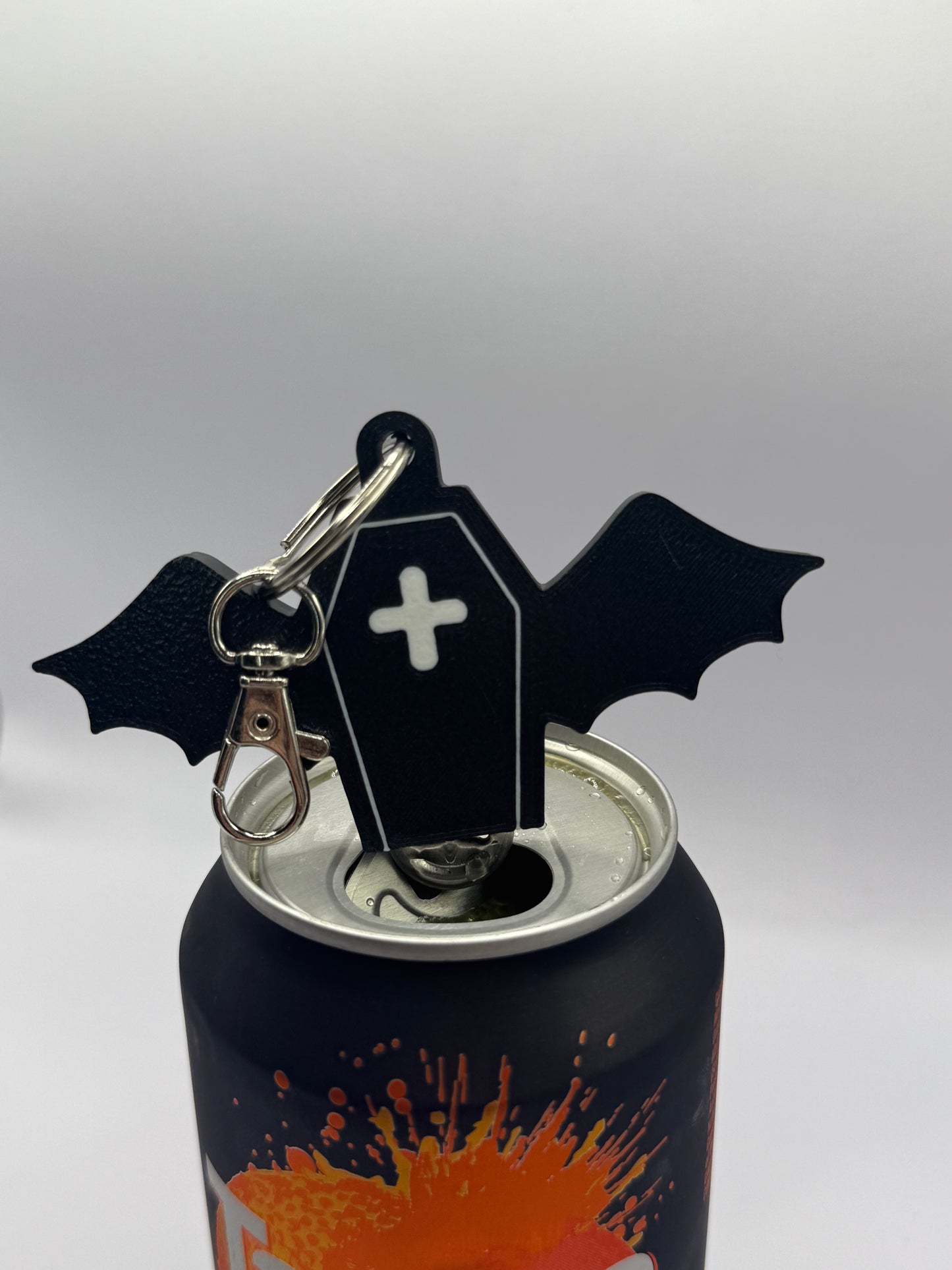 Horror Helper Bat Coffin Soda Can Opener