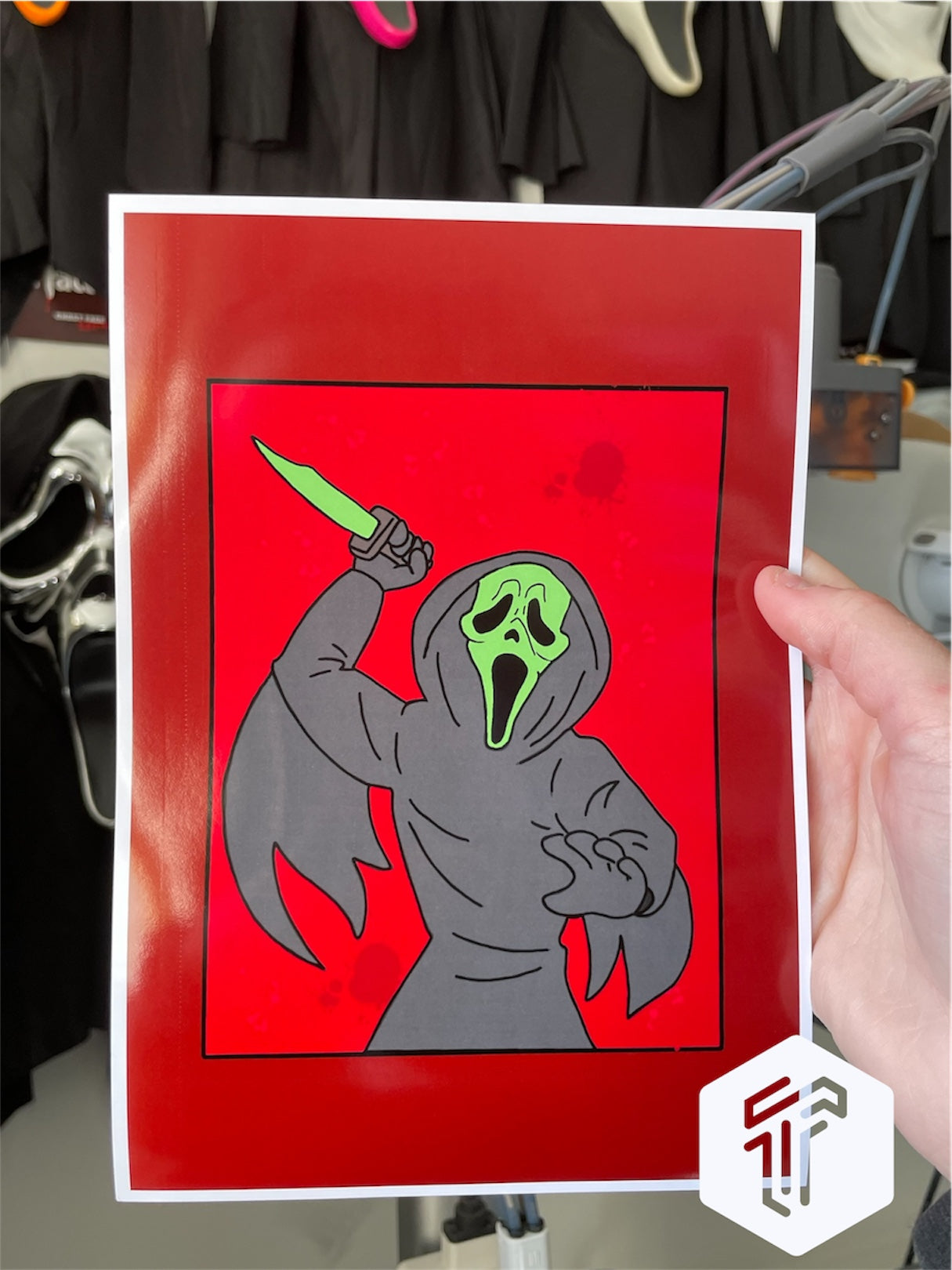 Ghostface scream Print