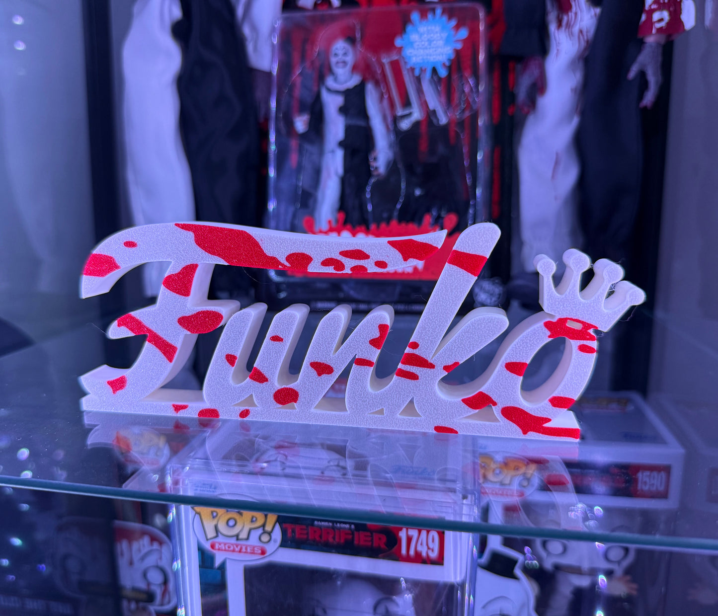 Funko Blood Splatter Freestanding Plaque, 3D Printed