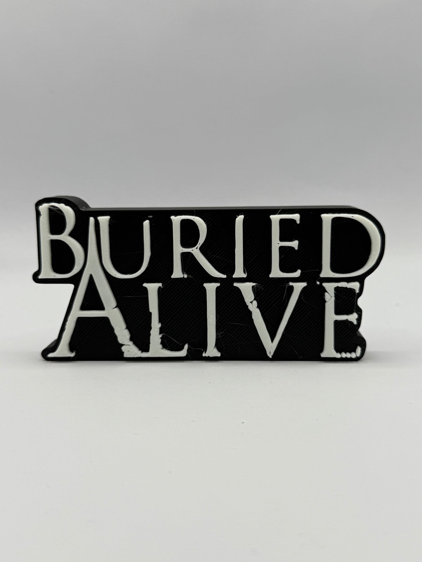 Buried Alive (2007) Freestanding Display Plaque, 3D Printed