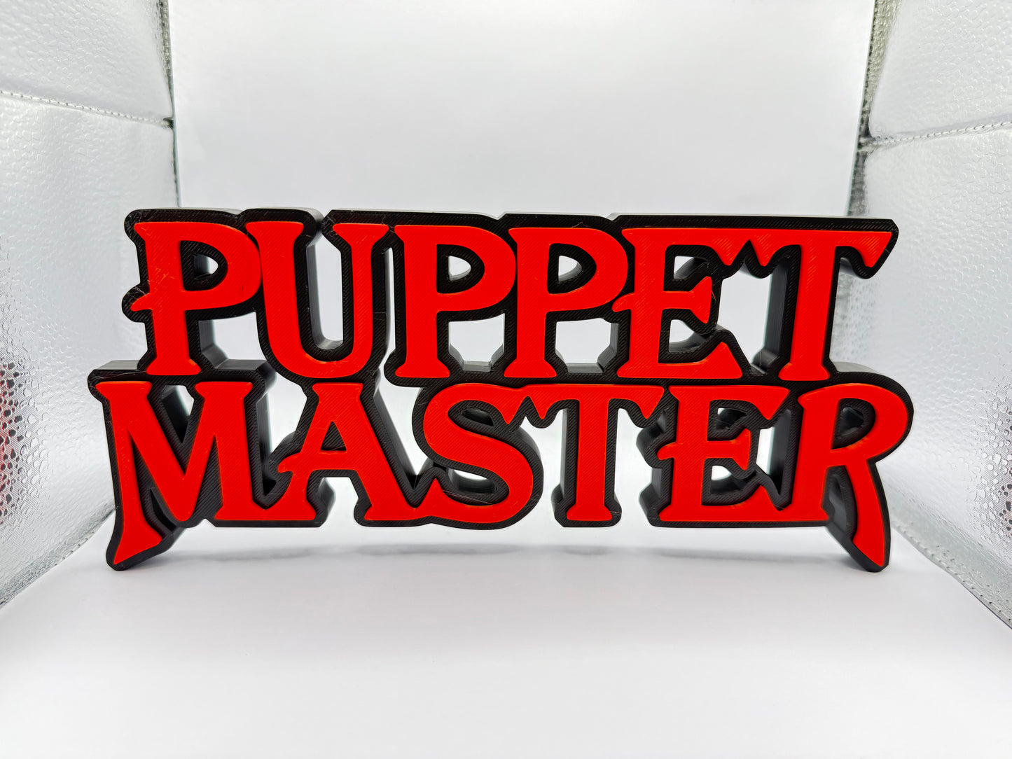 Puppet Master, Free Standing Letter 3D Printed Logo