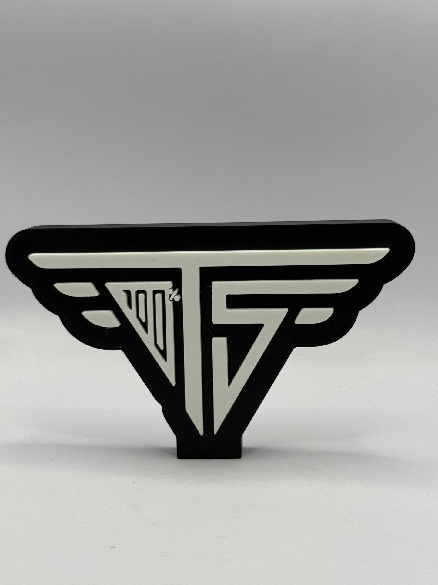 Trish Stratus WWE WWF Wrestling Freestanding Display Plaque, 3D Printed Logo
