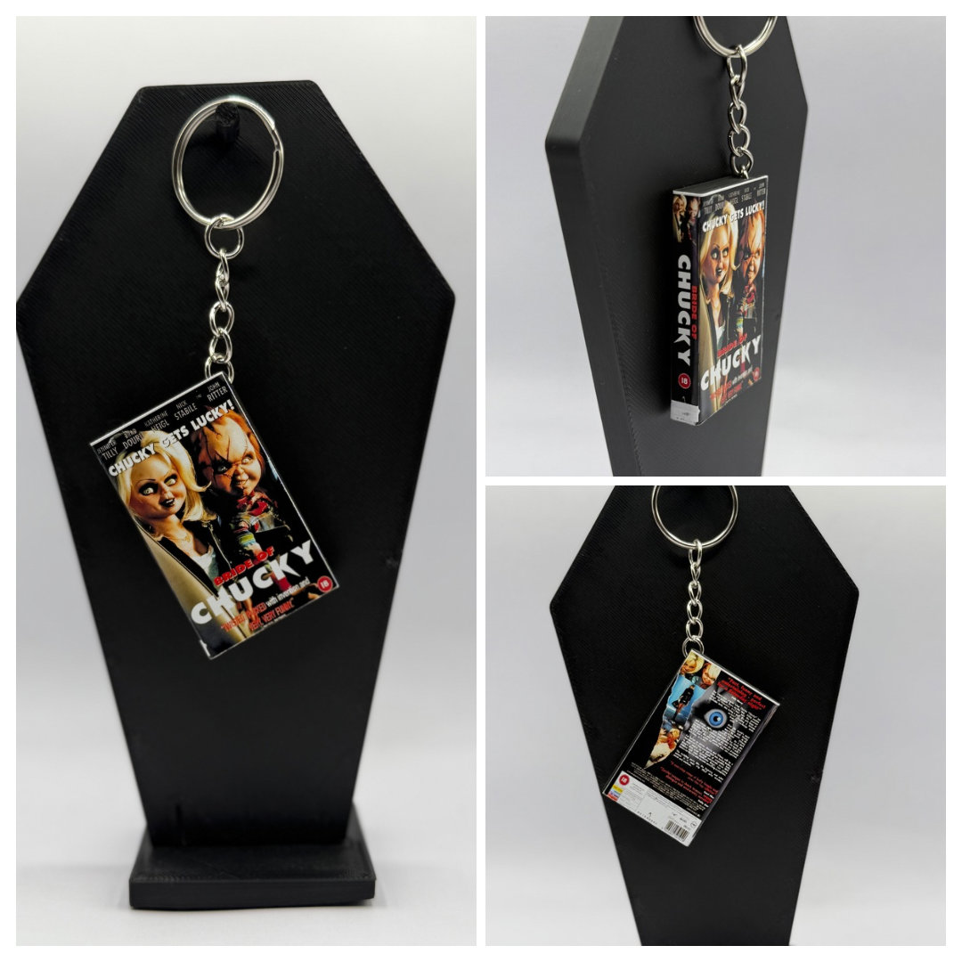 VHS Horror Keychain