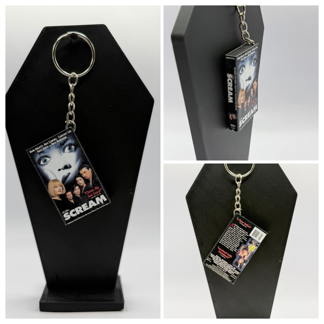 VHS Horror Keychain