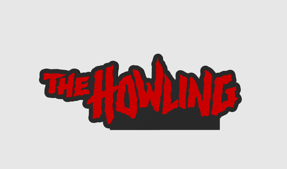 The Howling (1981) Horror Freestanding Display Plaque 3d Printed