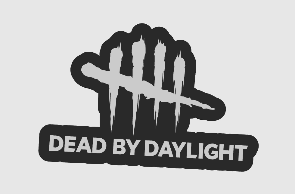 Dead By Daylight Free Standing 3D Printed Logo
