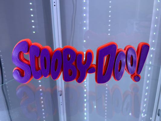 Scooby-Doo Freestanding Display Logo Plaque, 3D Printed