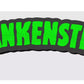 Frankenstein Logo Horror Freestanding Display Plaque, 3D Printed