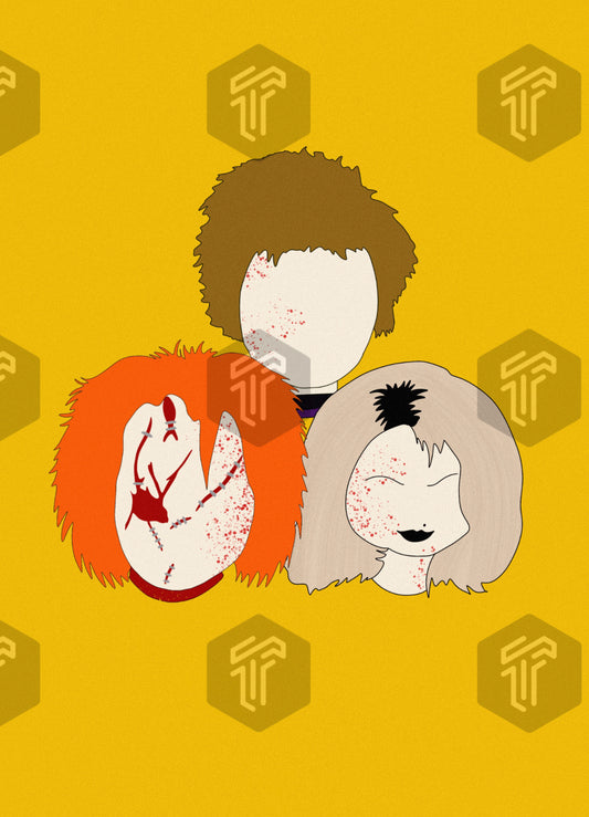 Chucky, Tiffany and Glen Print