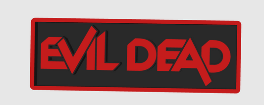 Evil Dead 3D Printed Border Display Plaque