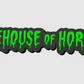 The Simpsons Treehouse Of Horror Logo Horror Freestanding Display Plaque, 3D Printed