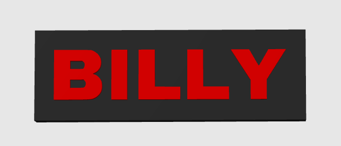 SAW Billy Horror Free Standing Display Plaque, 3D Printed