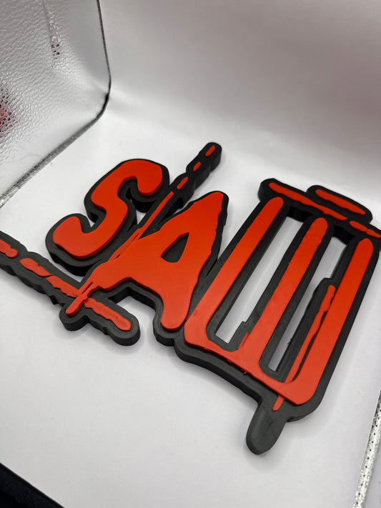 Saw imperfect 10 inch plaque