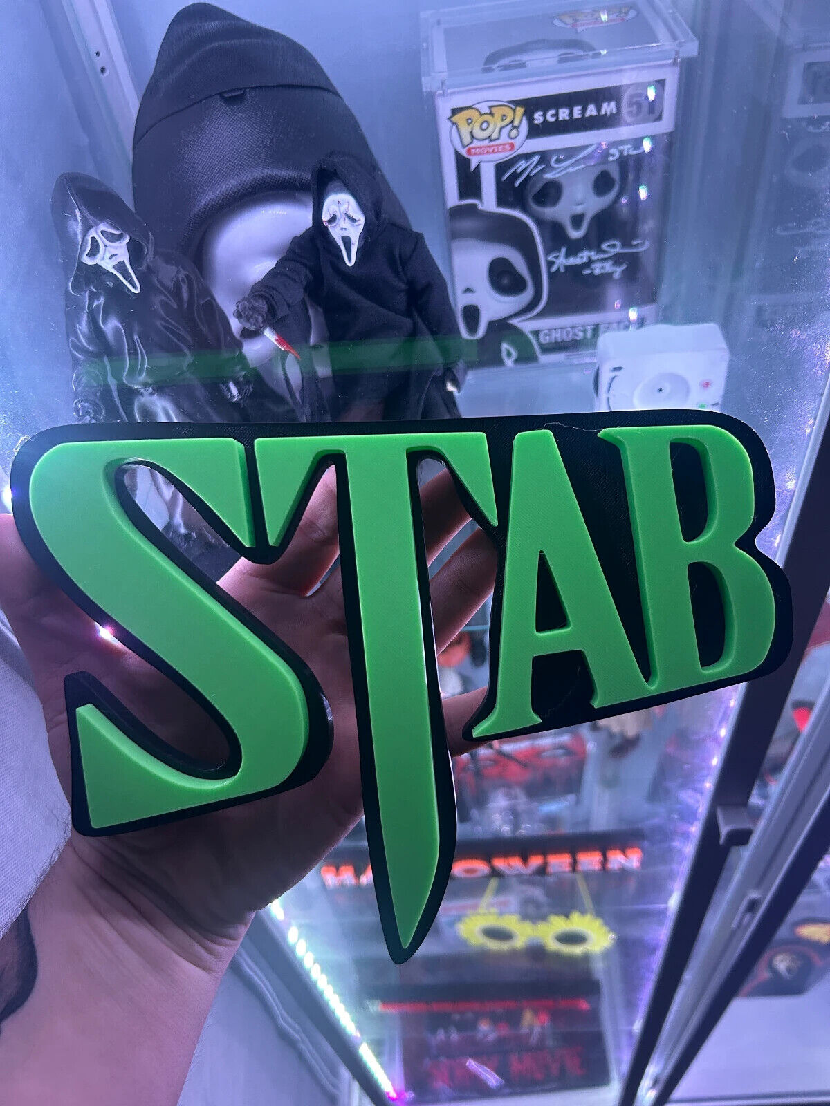 Scream Stab Wall / Desk Plaque, 3D Printed Logo