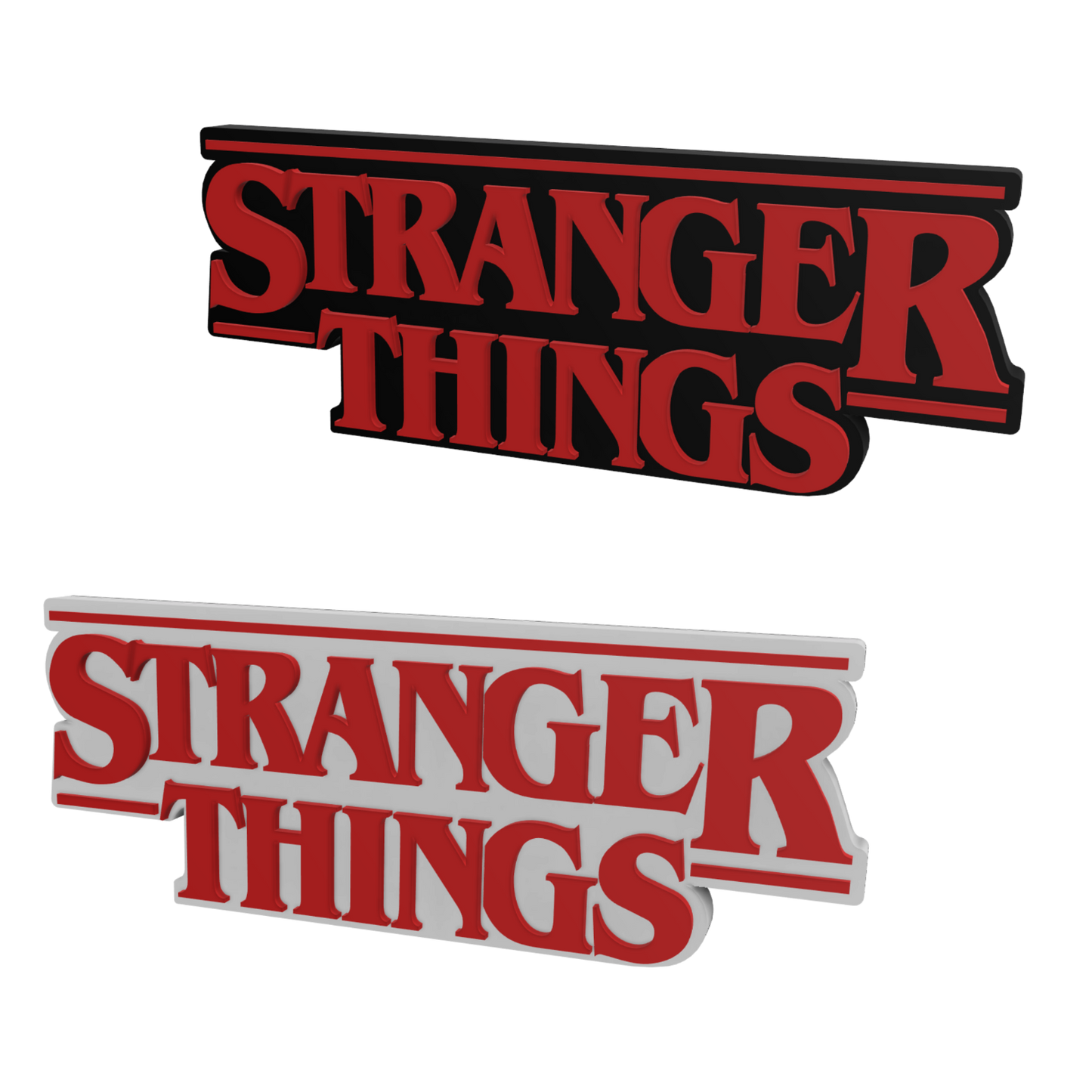 Stranger Things Freestanding Display Plaque, 3D Printed