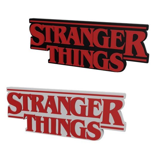 Stranger Things Freestanding Display Plaque, 3D Printed