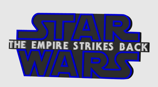 Star Wars The Empire Strikes Back Freestanding Display Plaque, 3D Printed