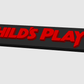 Chucky Childs Play All Chucky Movie Display Plaque's, 3D Printed Logo