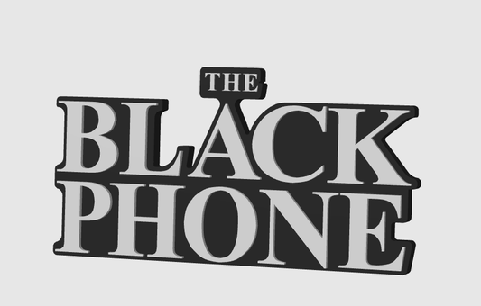 The Black Phone V2 Horror Freestanding Display Plaque, 3D Printed