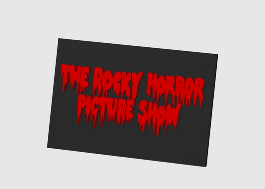 The Rocky Horror Picture Show  Wall / Desk Plaque, 3D Printed Logo