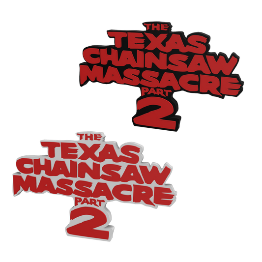 Texas Chainsaw Massacre Part 2 Horror Freestanding Display Plaque, 3D Printed