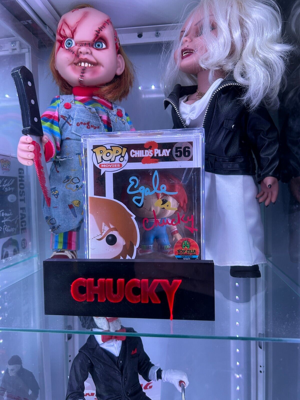 Chucky Childs Play All Chucky Movie Display Plaque's, 3D Printed Logo