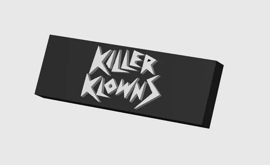 Killer Klowns Display Plaque, 3D Printed Logo