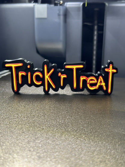 Trick 'r Treat Horror Free Standing Display Plaque, 3D Printed