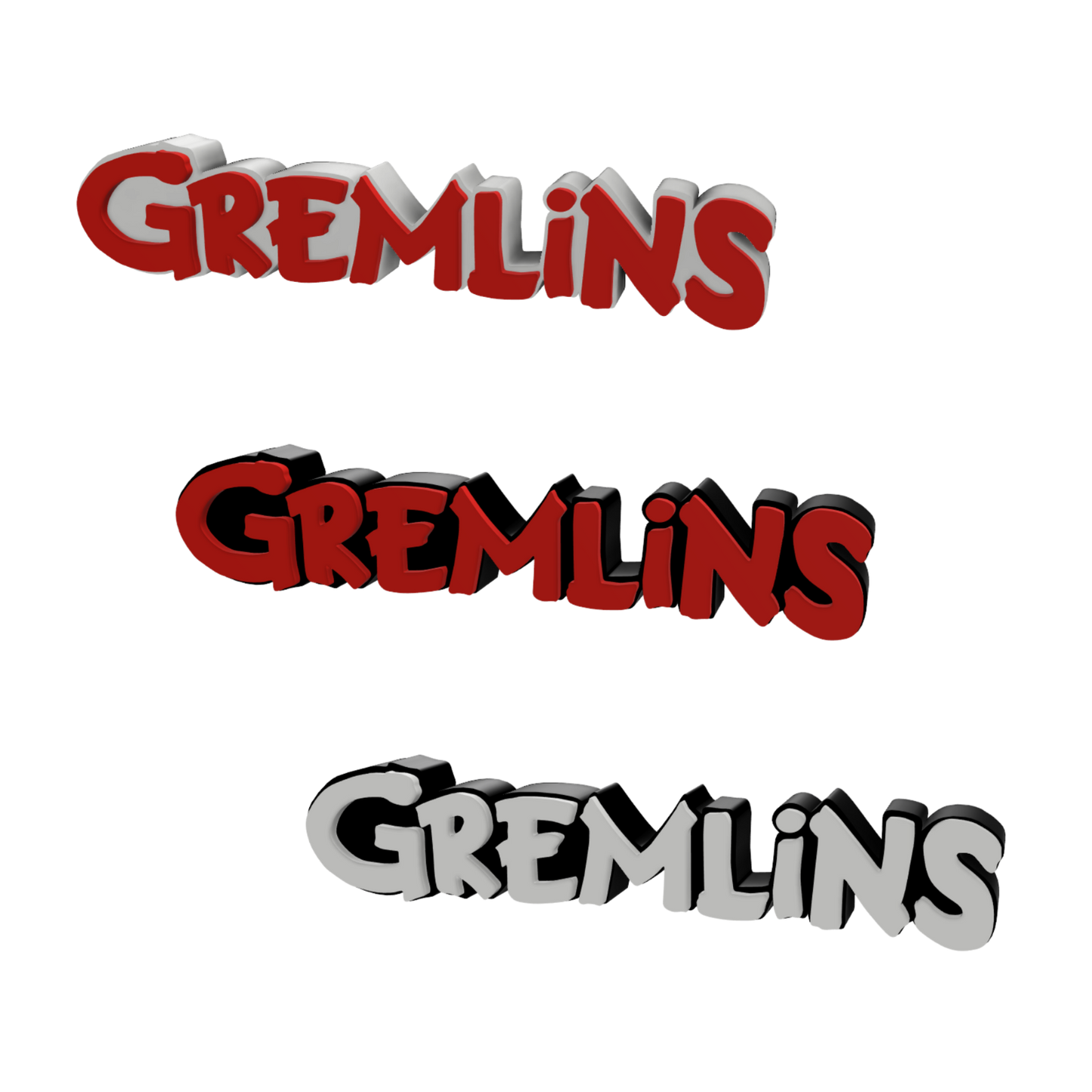 Gremlins Horror Freestanding Display Plaque, 3D Printed