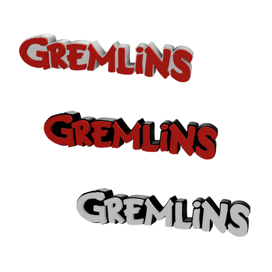 Gremlins Horror Freestanding Display Plaque, 3D Printed