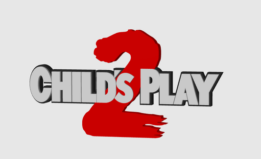 Child's Play 2 Horror Freestanding Display Plaque, 3D Printed