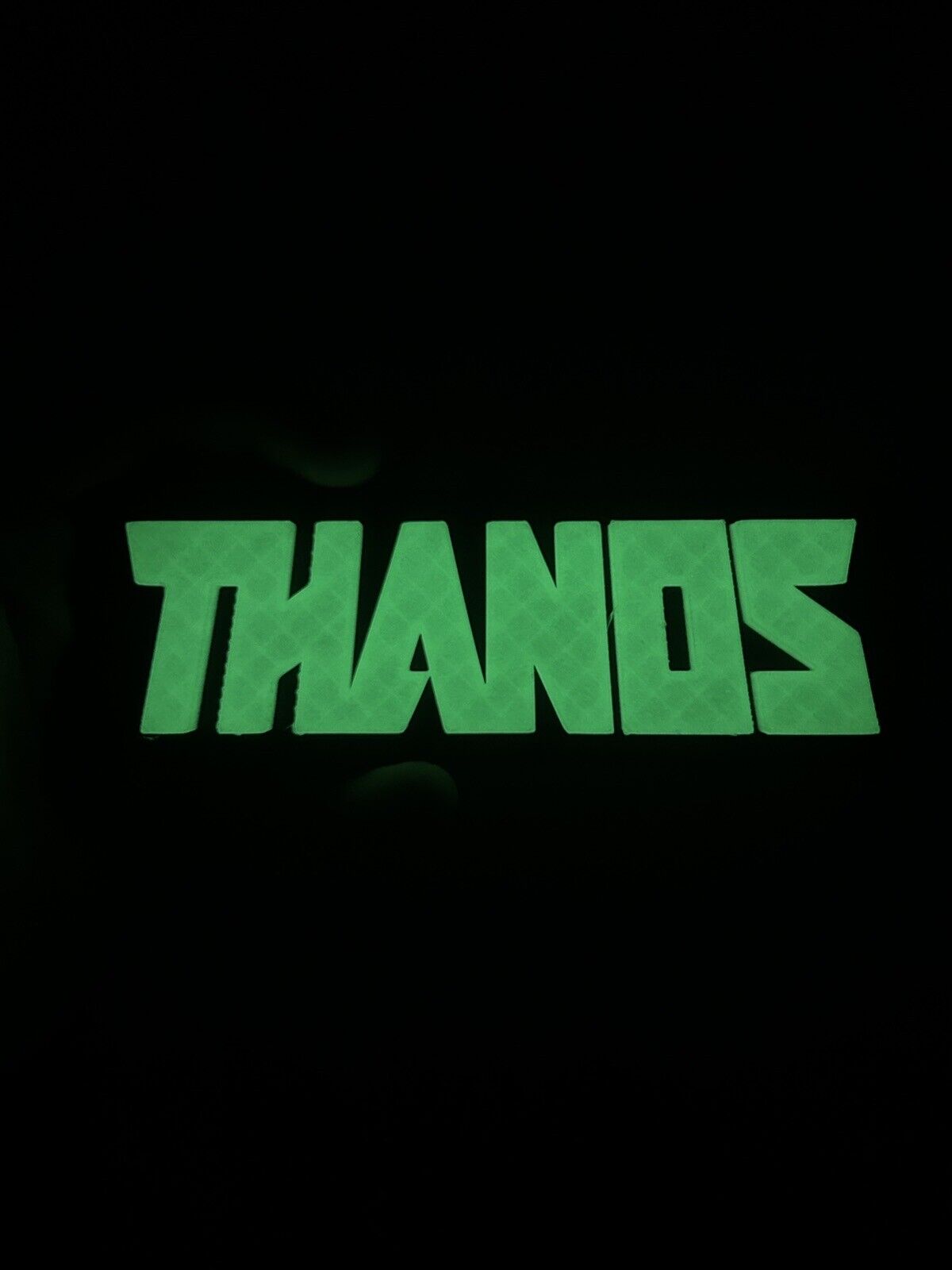 Thanos Marvel Display Plaque, 3D Printed