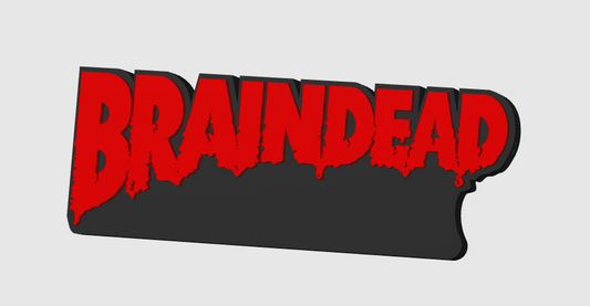 Braindead Freestanding Display Plaque, 3D Printed