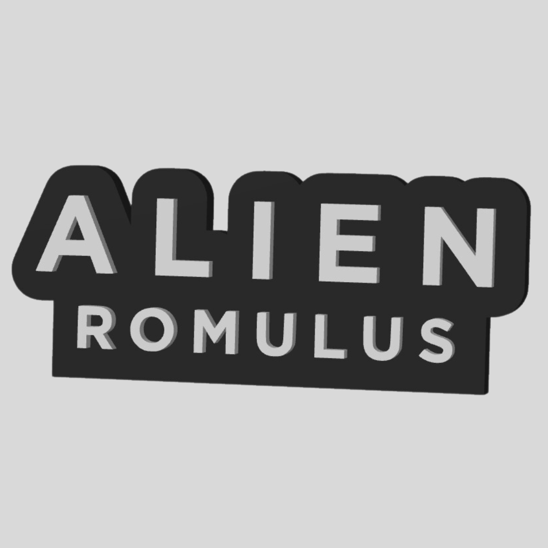 Alien Romulus Display Plaque, 3D Printed