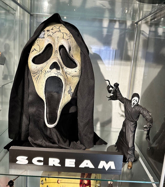 Scream Horror Mask / Display Plaque, 3D Printed Logo