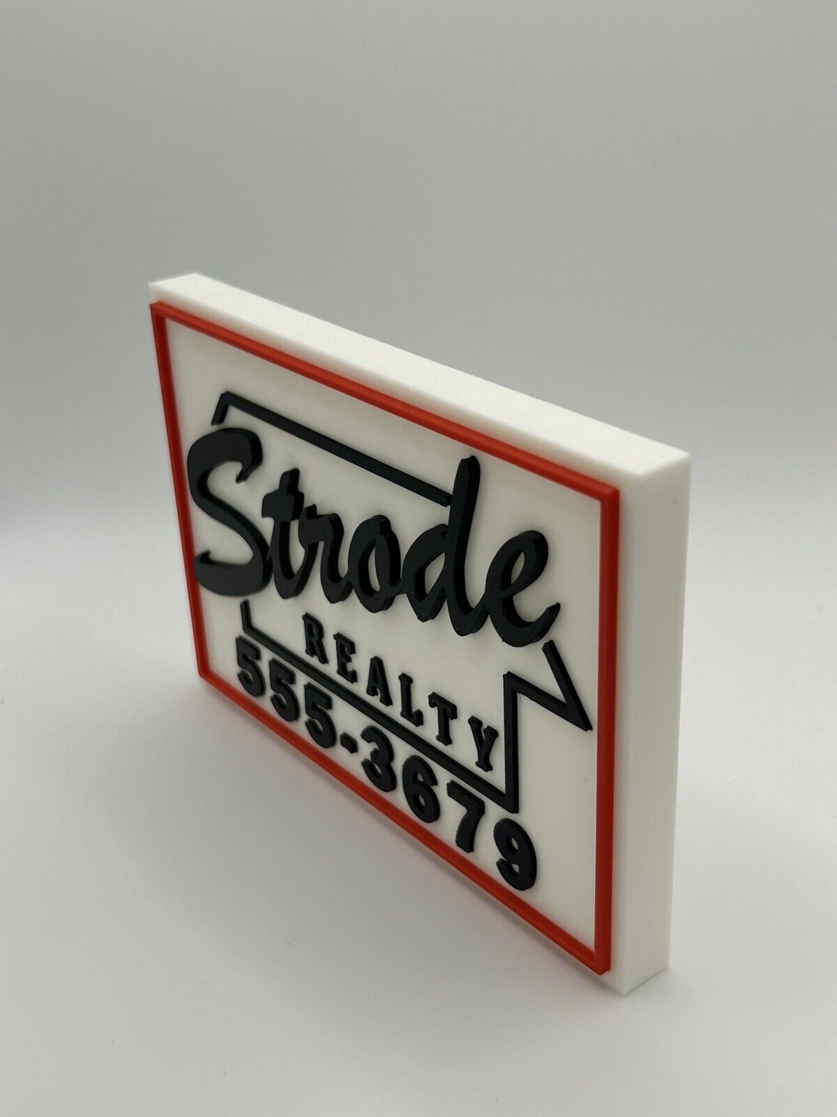 Strode Realty Halloween Michael Myers Display Plaque, 3D Printed Logo